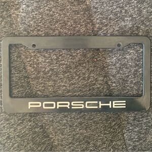 PORSCHE logo plate frame